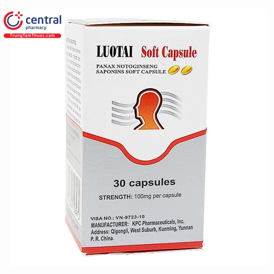 Thuốc Luotai Soft Capsule điều trị đột quỵ, nhồi máu não