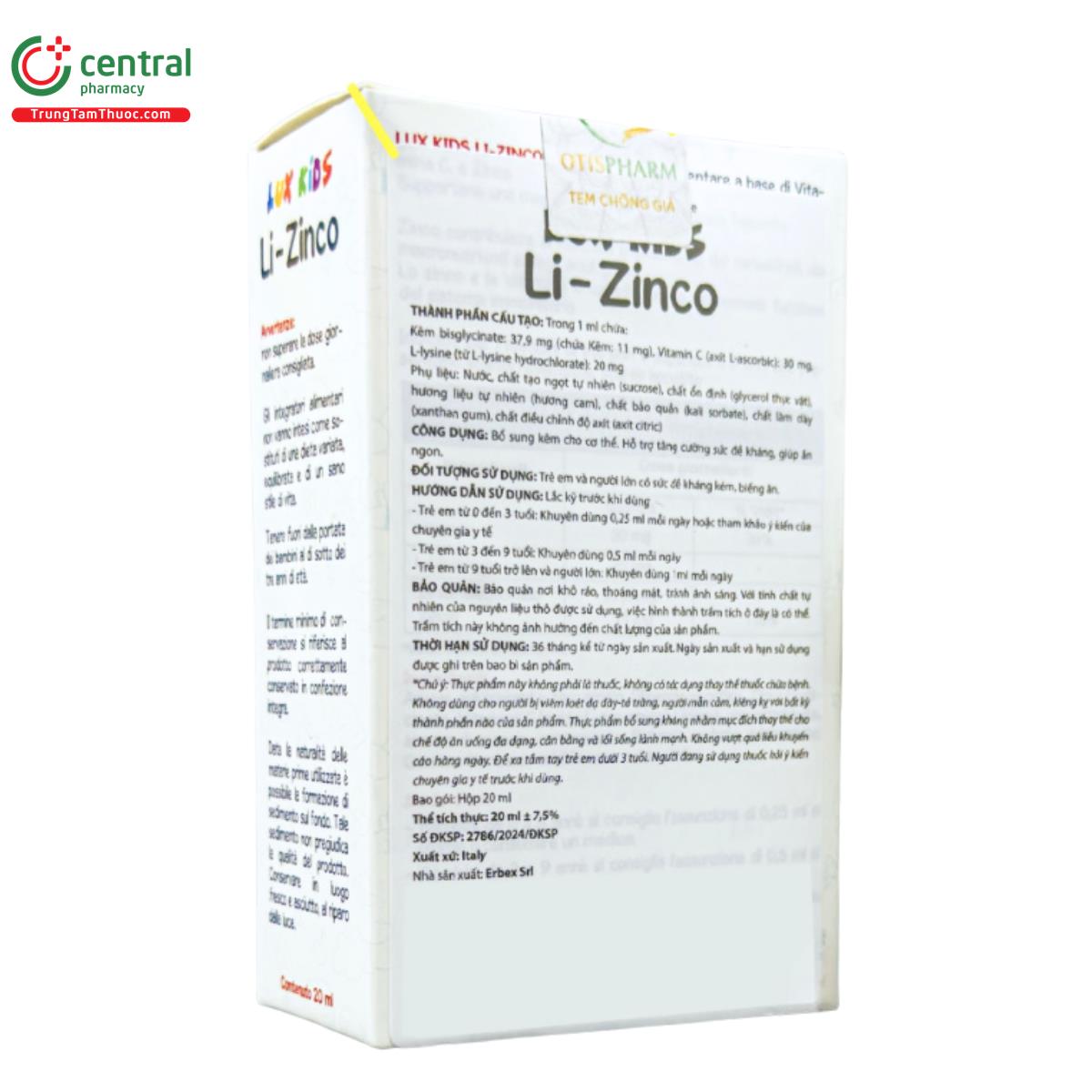lux kids li zinco 6 J3355 lux kids li zinco 6 J3355