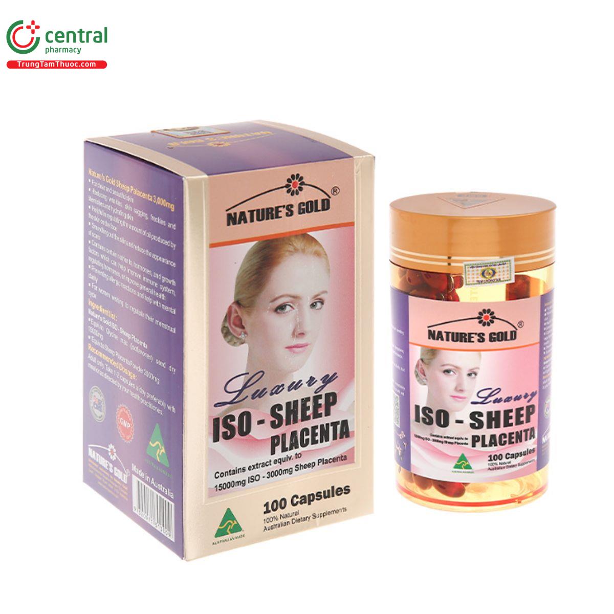 Iso Sheep Thuốc Luxury Iso-Sheep Placenta cân bằng nội tiết tố nữ, làm đẹp da
