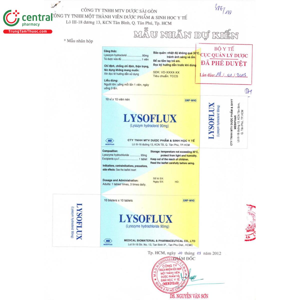 lysoflux 90mg 3 V8184