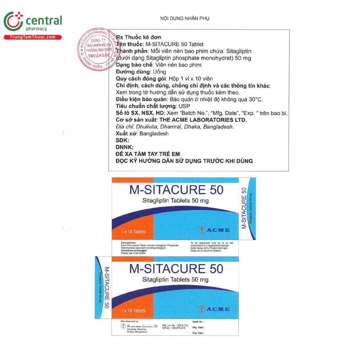 m sitacure 50 tablet 2 S7250