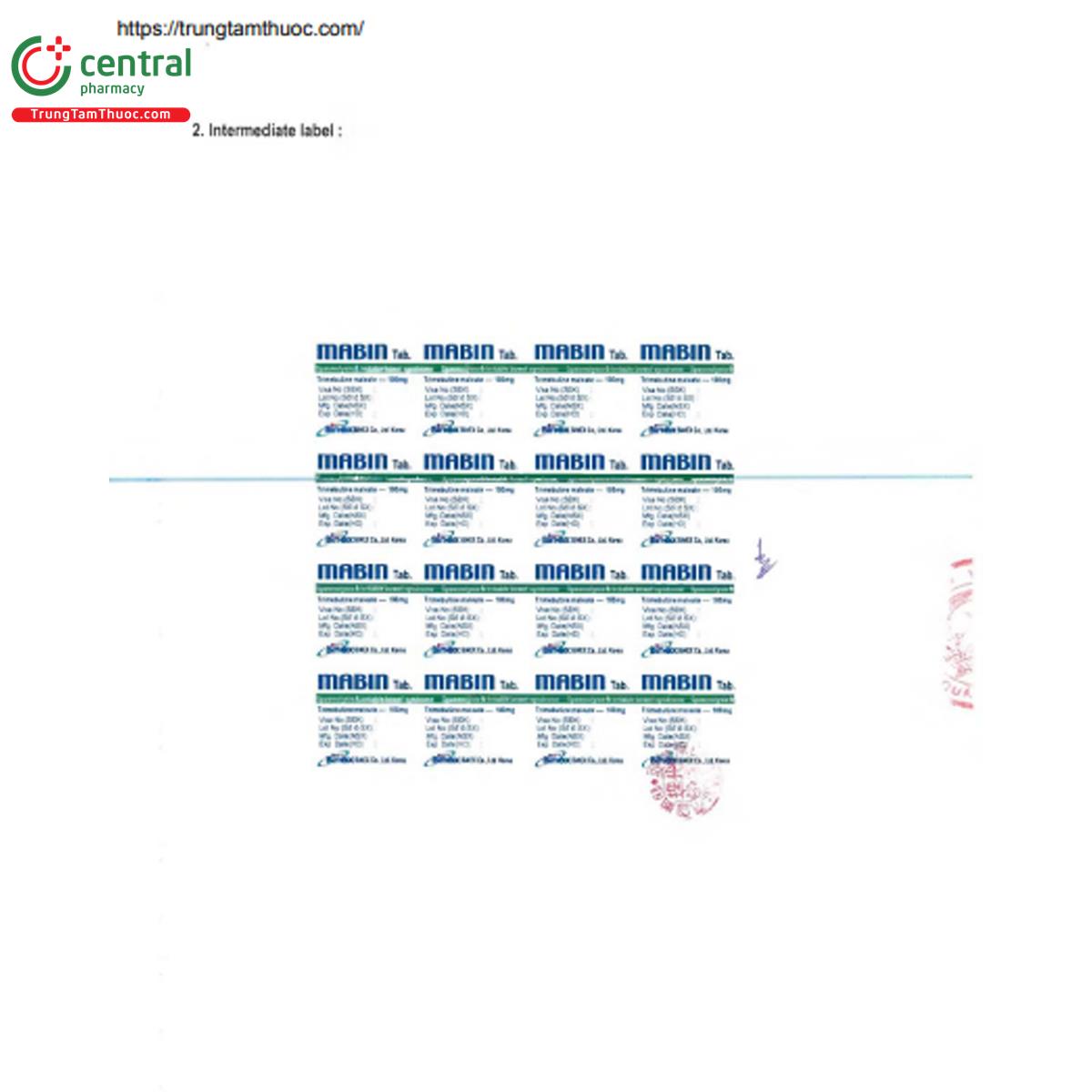 mabin 100mg 4 D1288 mabin 100mg 4 D1288