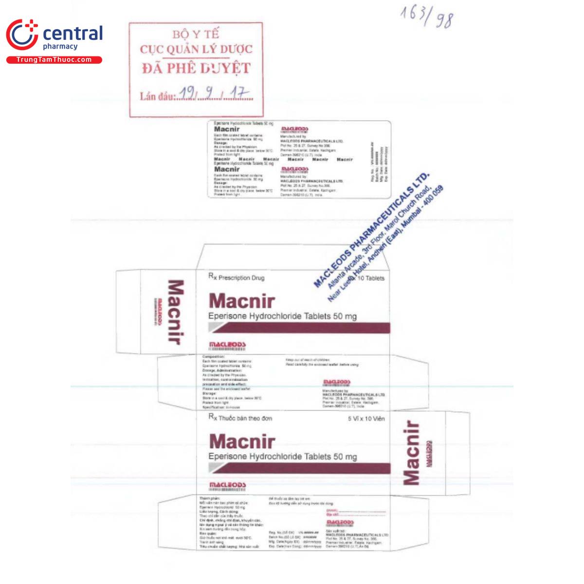 macnir 50mg 5 G2240