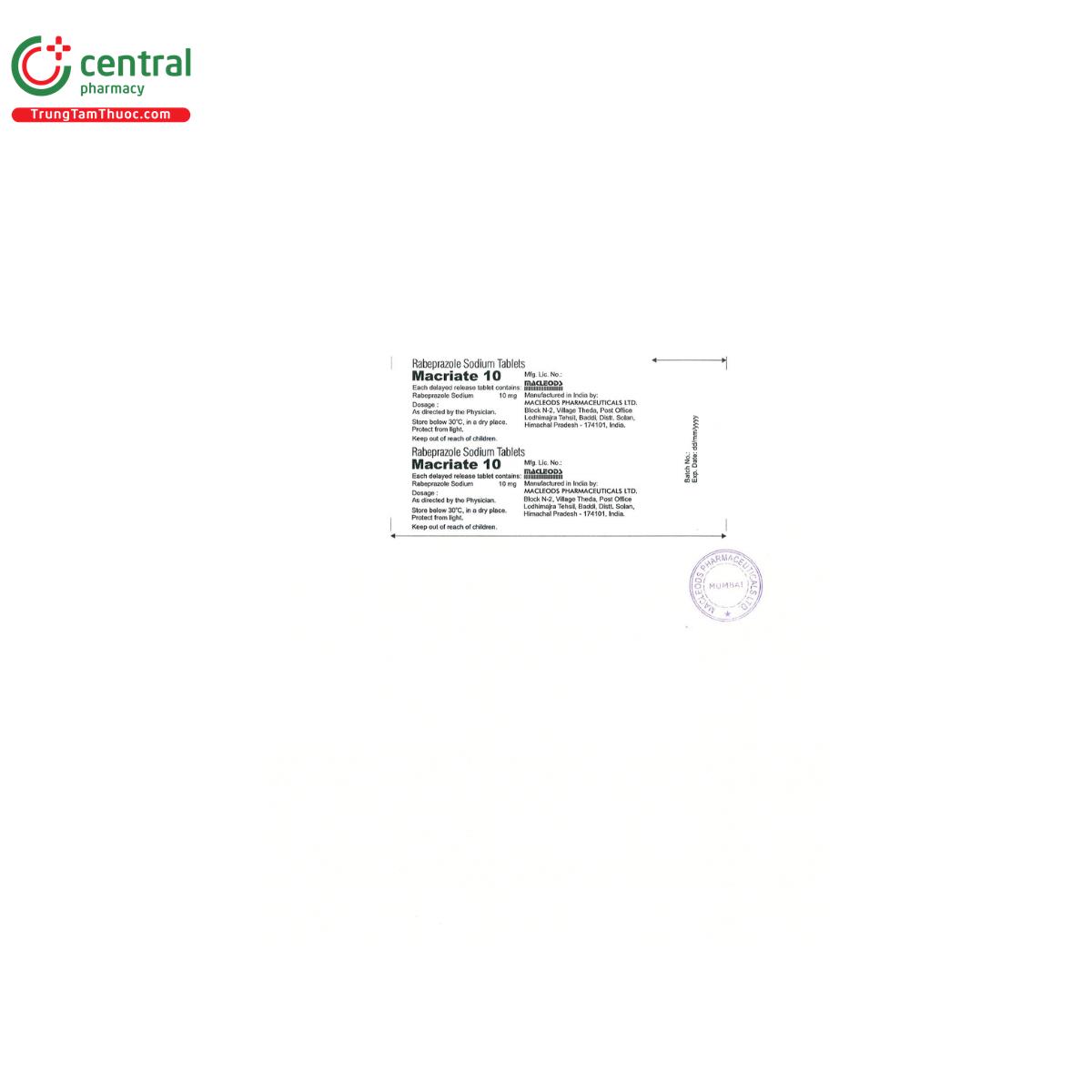 macriate 10mg 3 O5474 macriate 10mg 3 O5474