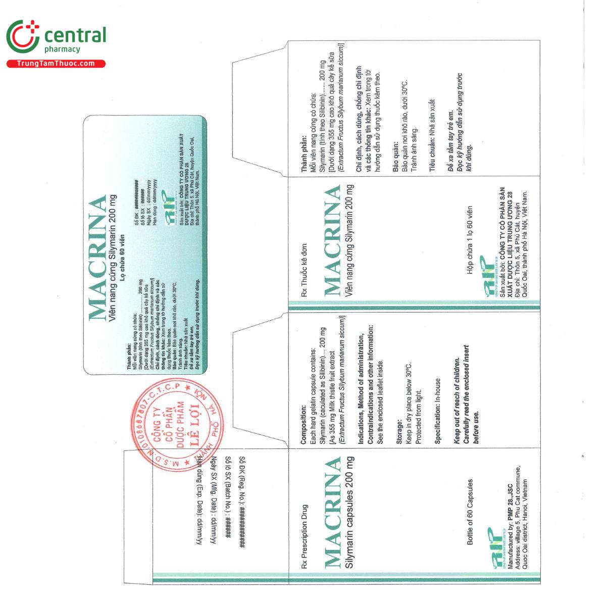 macrina 200mg M5253 macrina 200mg M5253