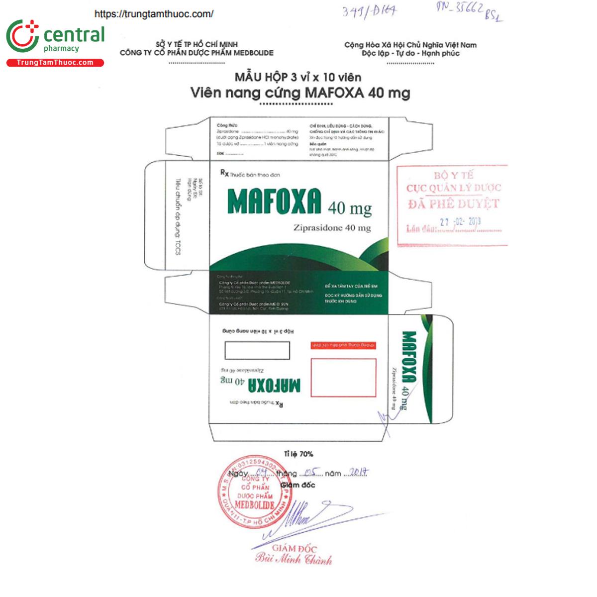 mafoxa 40mg 3 U8081