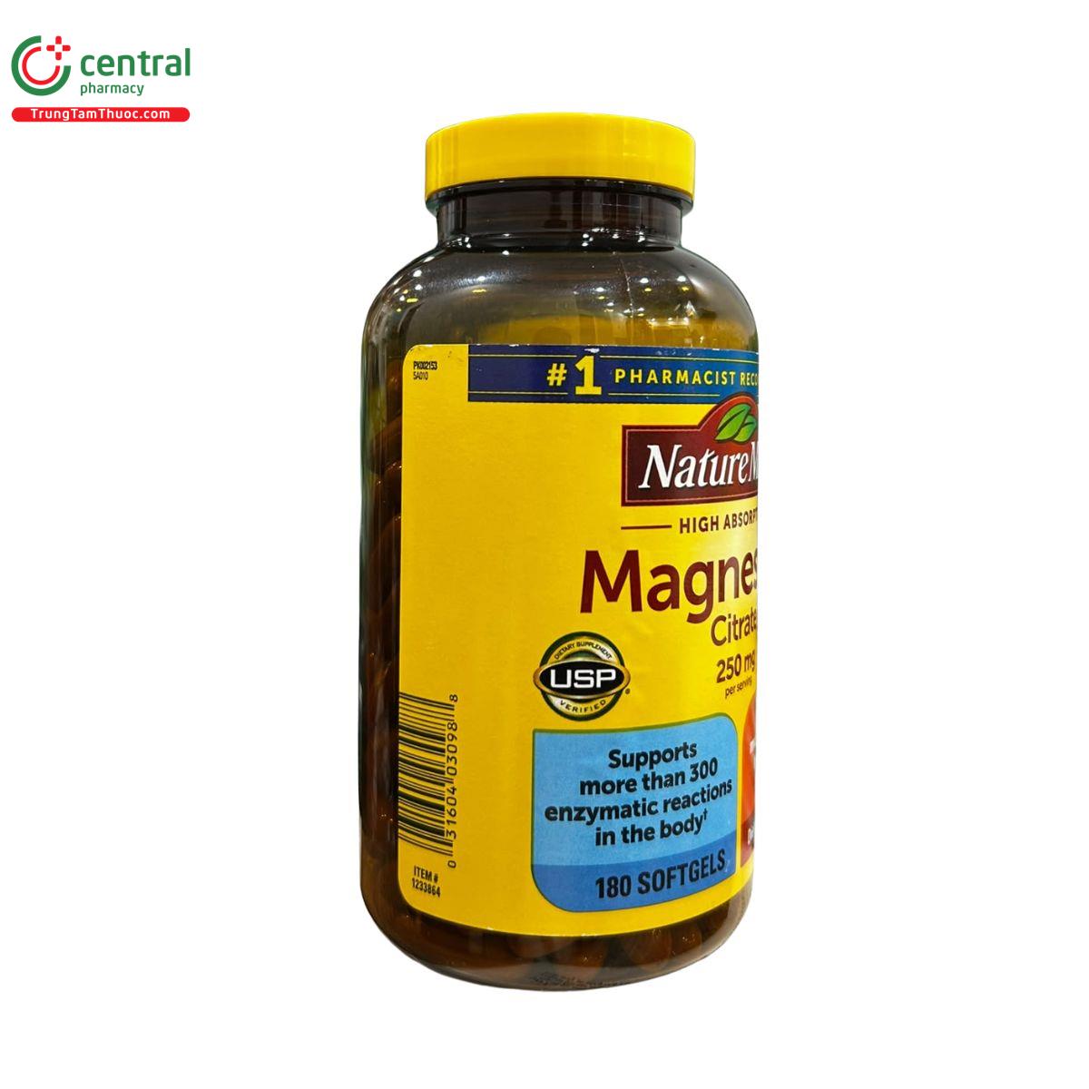 magnesium citrate 250mg nature made 2 S7327
