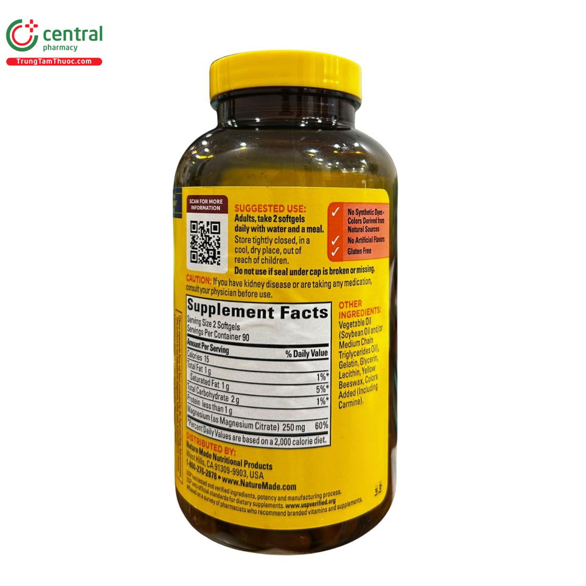 magnesium citrate 250mg nature made 4 O5757