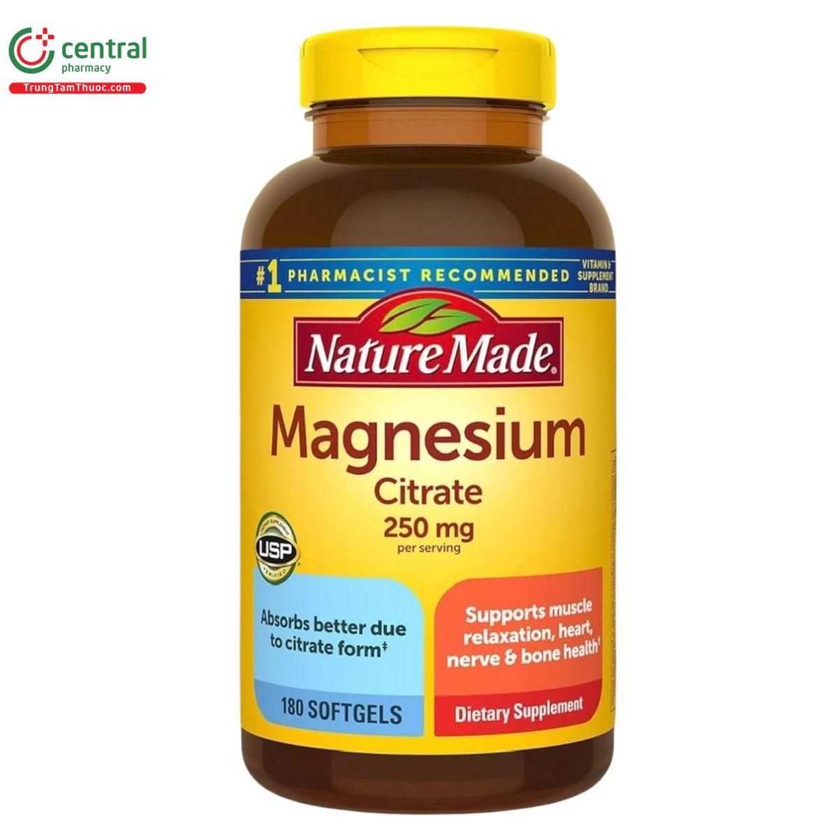 Magnesium Citrate 250mg Nature Made 