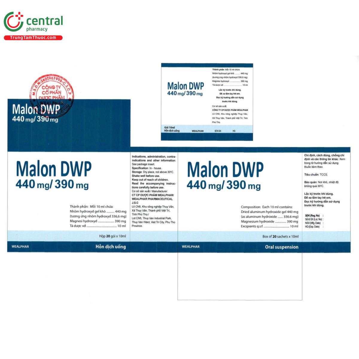 malon dwp 440mg 390mg 3 T8682