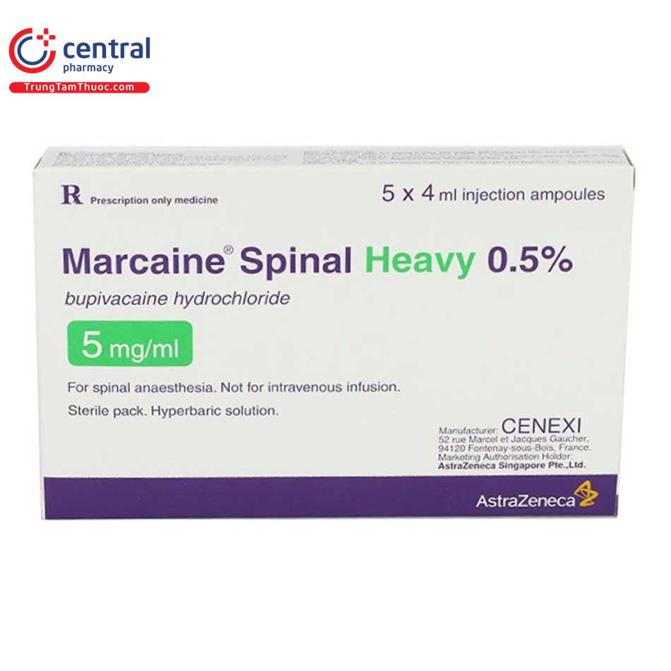 marcain spinal heavy 05 ampgay 2 K4150