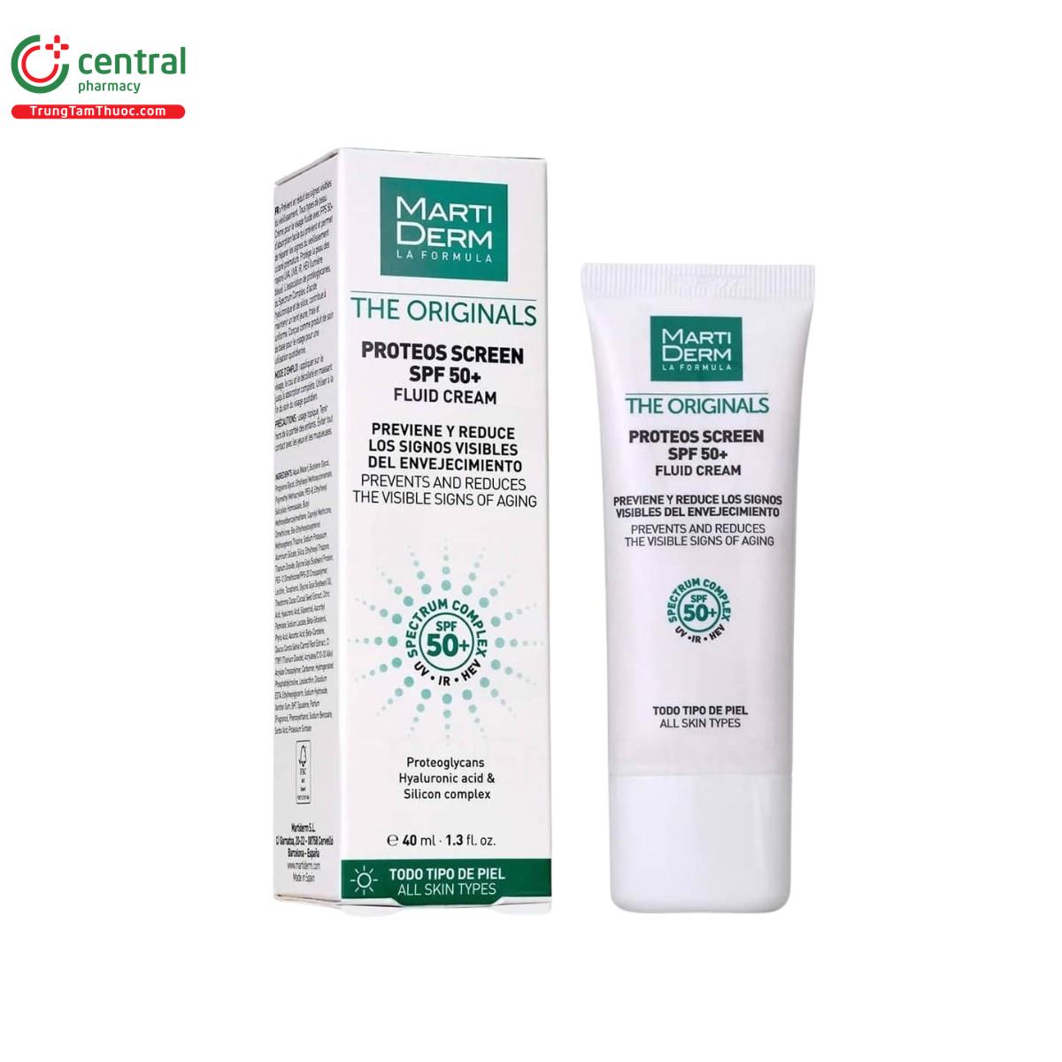 martiderm the originals proteos screen spf50 fluid cream 3 O5883 martiderm the originals proteos screen spf50 fluid cream 3 O5883