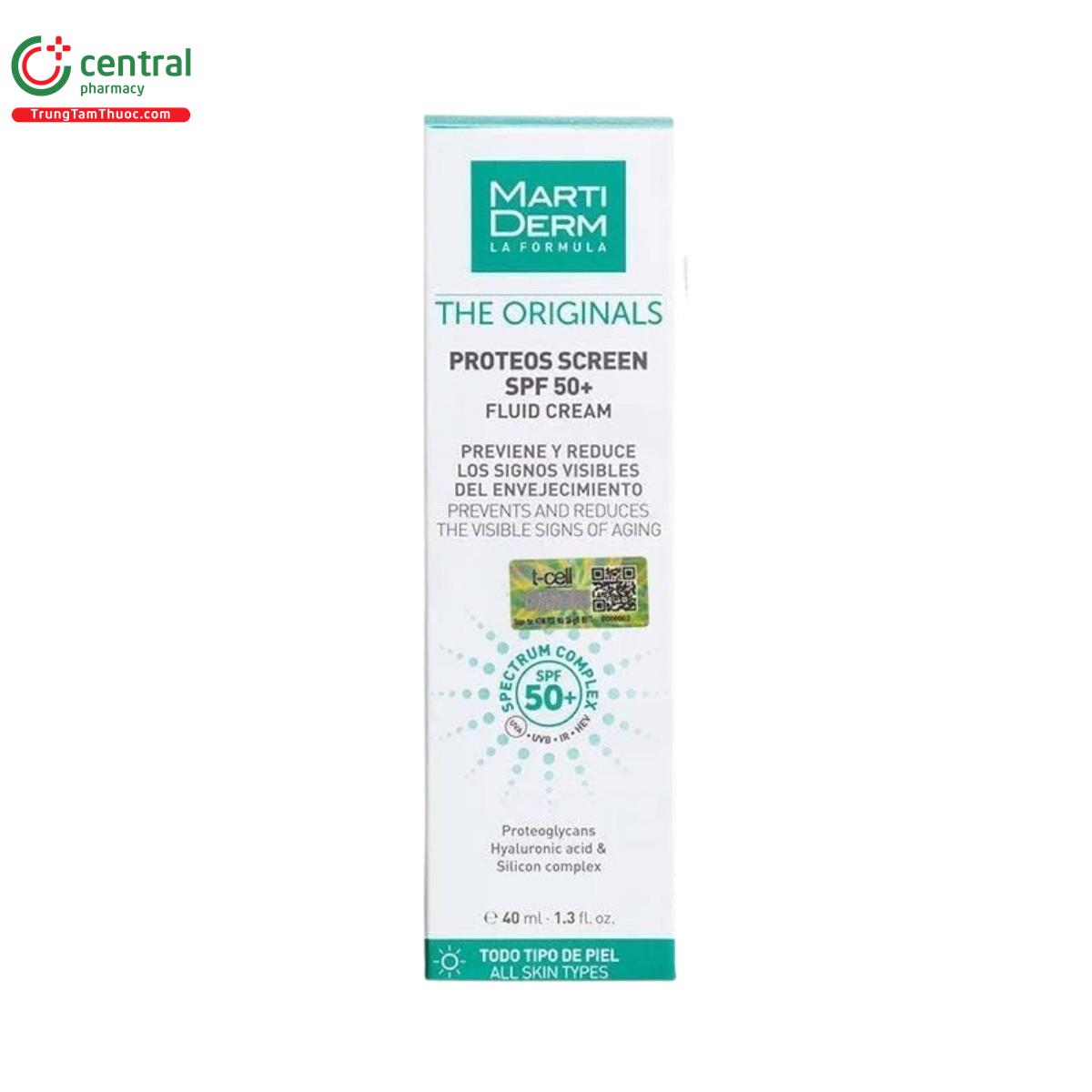 martiderm the originals proteos screen spf50 fluid cream 4 D1606 martiderm the originals proteos screen spf50 fluid cream 4 D1606