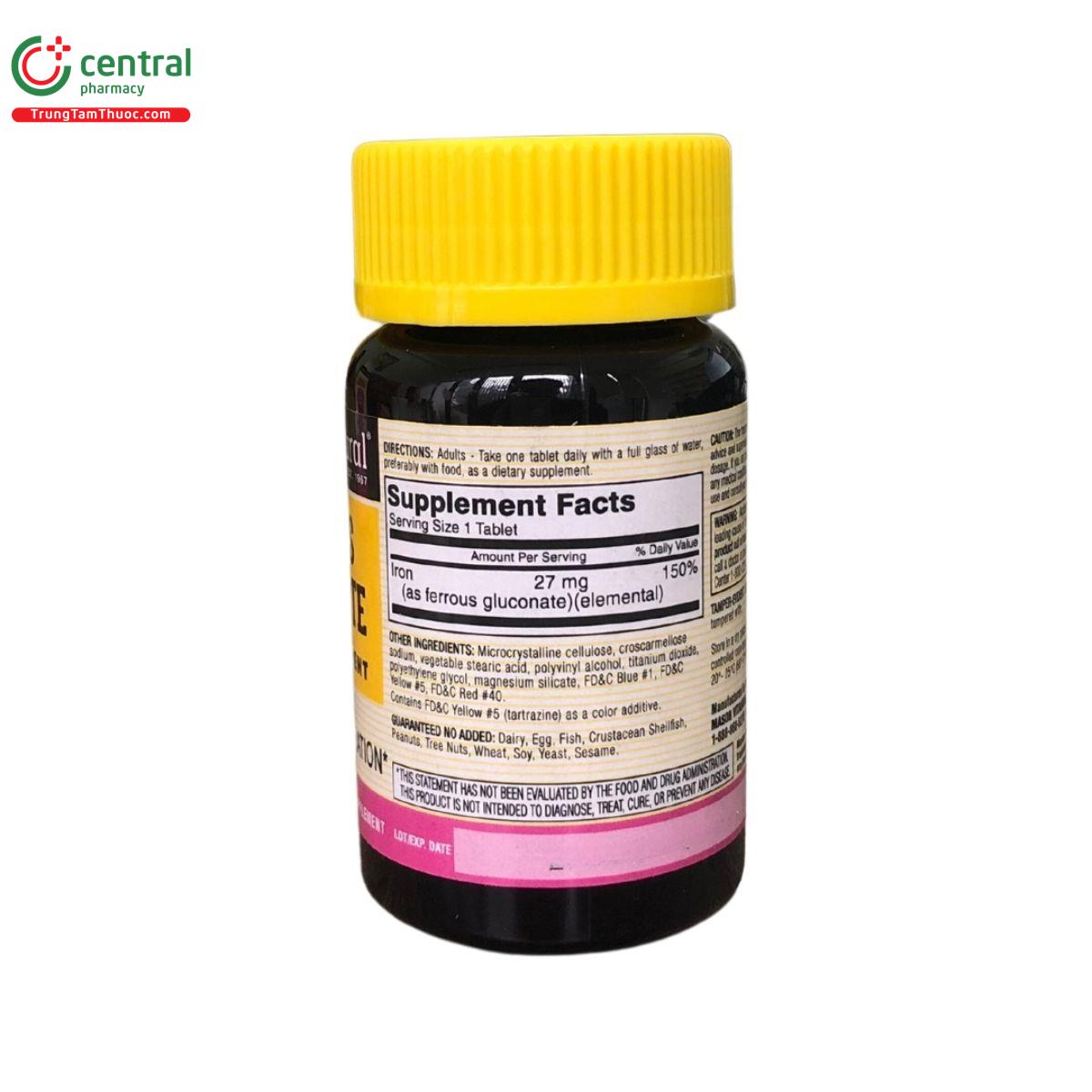 mason natural ferrous gluconate 9 I3354