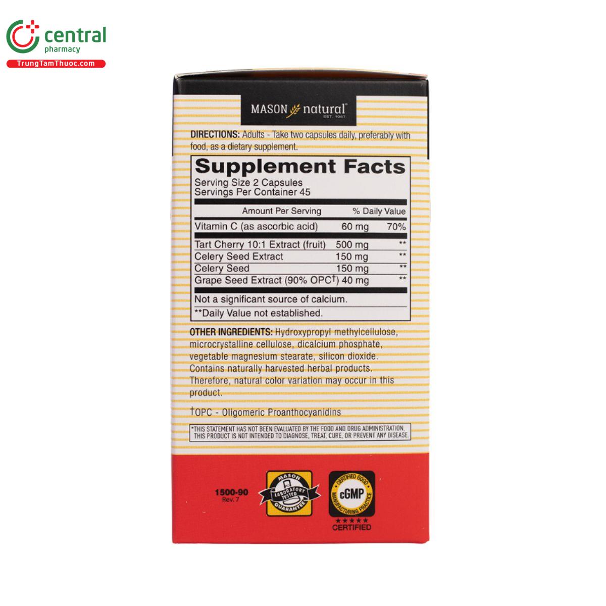 mason natural tart cherry 500 mg 3 H3403 mason natural tart cherry 500 mg 3 H3403