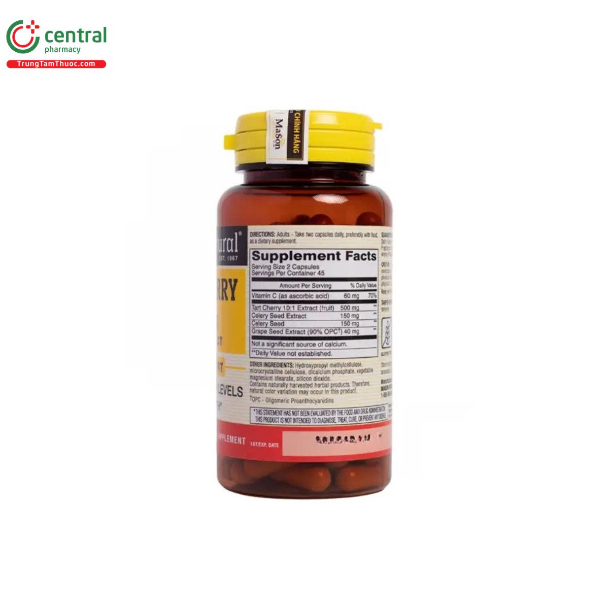 mason natural tart cherry 500 mg 8 B0028 mason natural tart cherry 500 mg 8 B0028