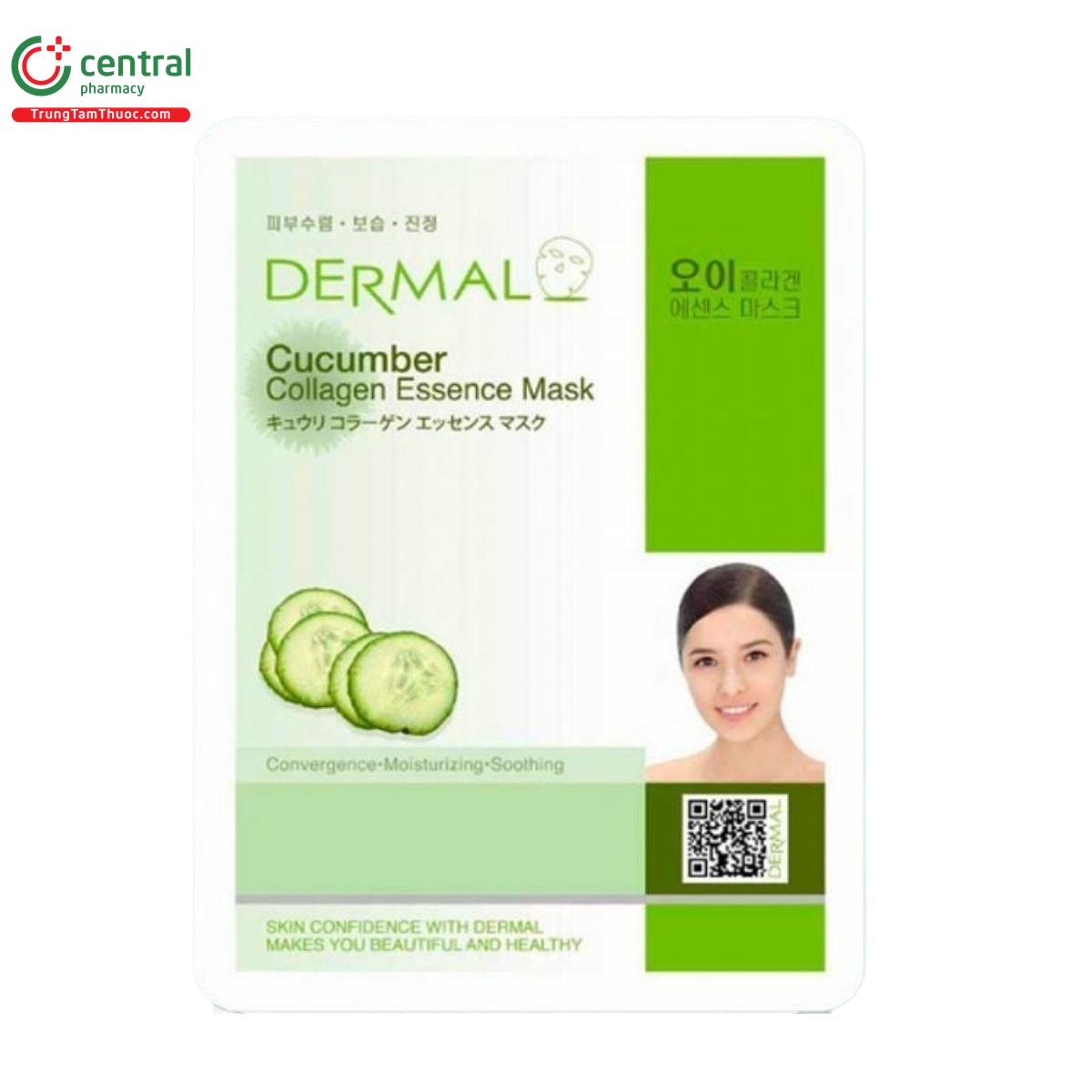 mat na dermal cucumber collagen essence mask 3 J3562