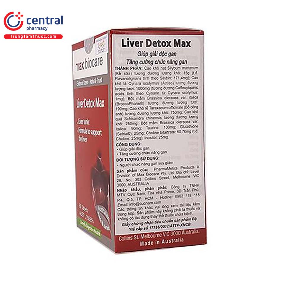 max biocare liver detox max 3 J3845