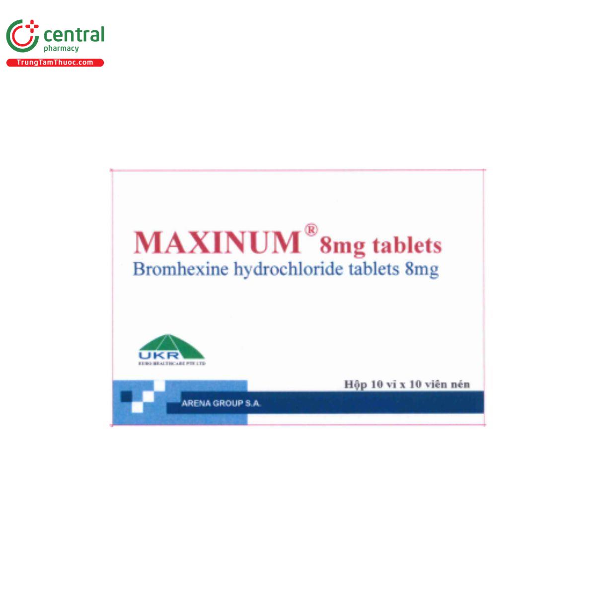 maxinum 8mg tablets 1 H2583 maxinum 8mg tablets 1 H2583