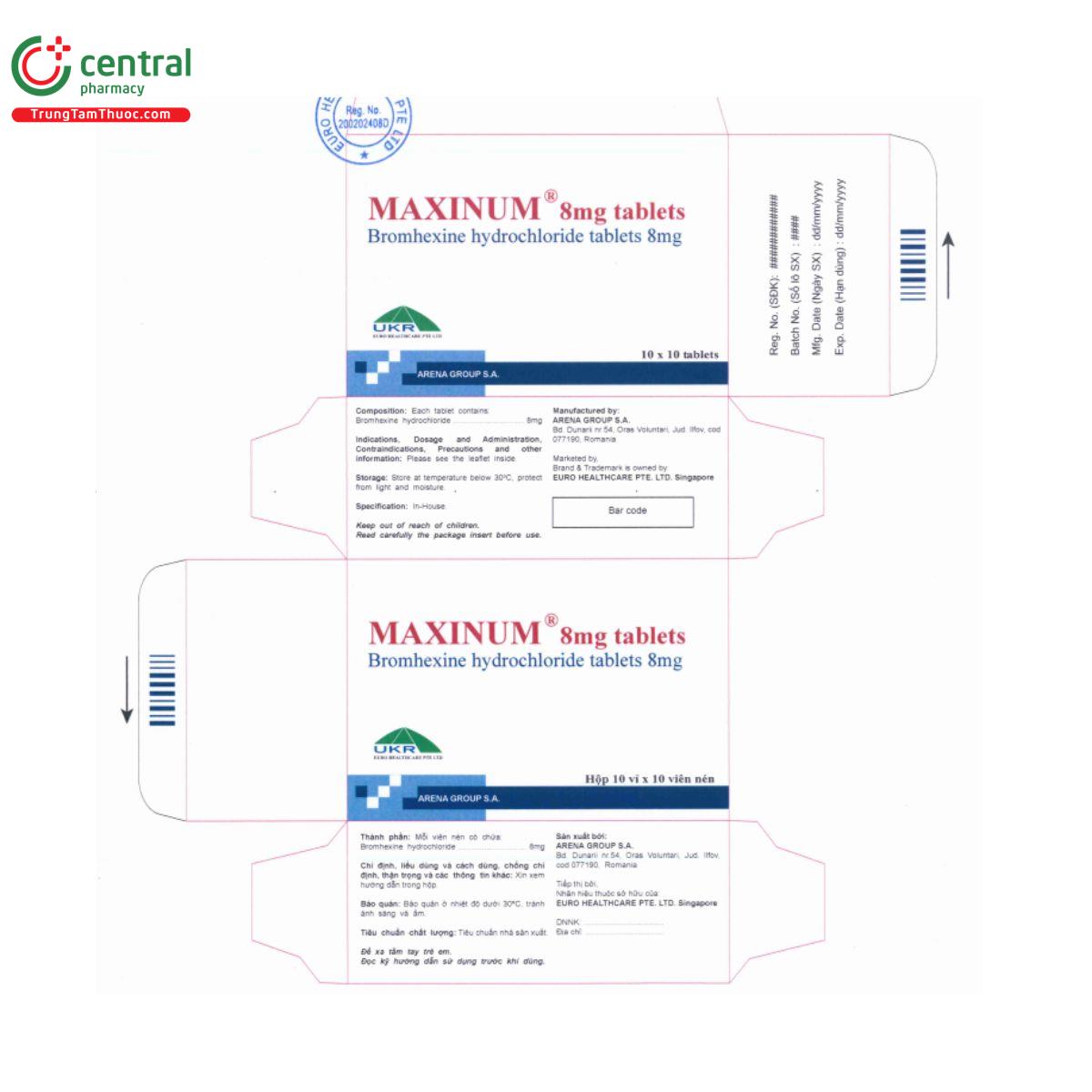 maxinum 8mg tablets S7308 maxinum 8mg tablets S7308