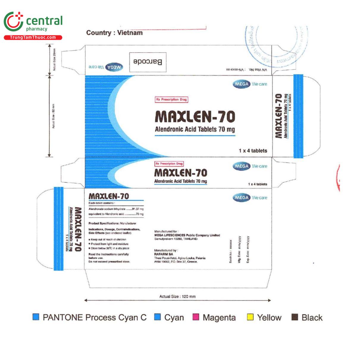 maxlen 70mg 11 T7353