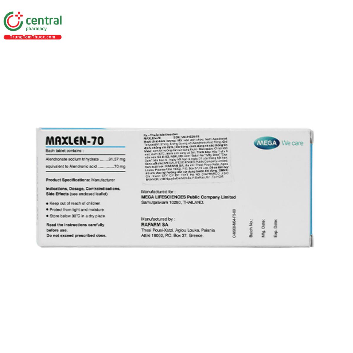 maxlen 70mg 4 H2717