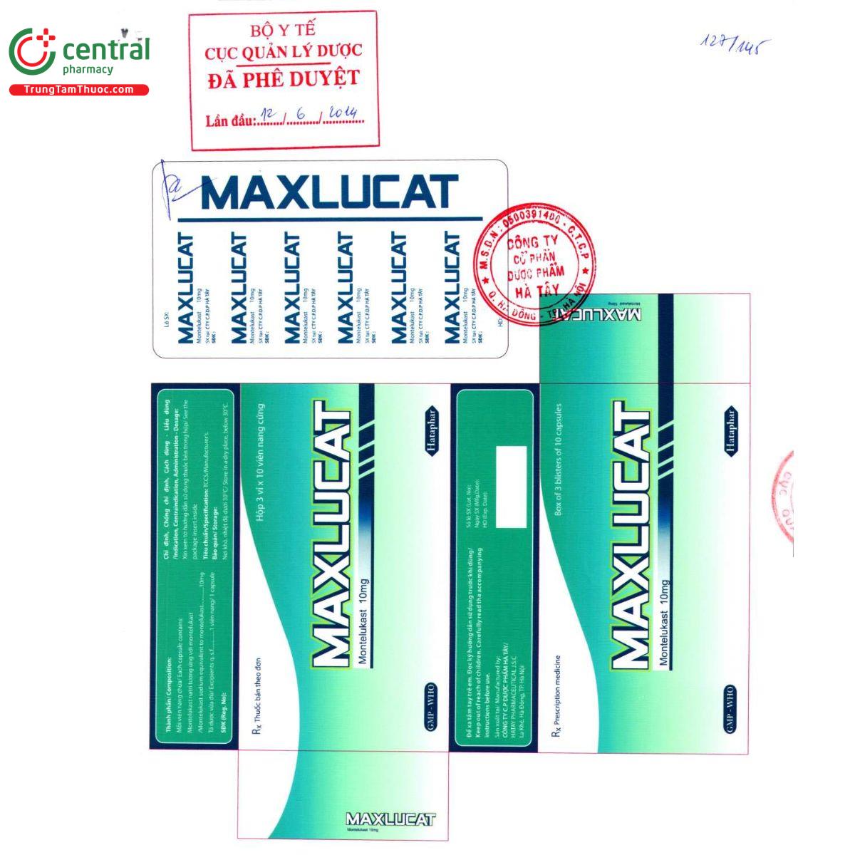 maxlucat 10mg 2 T8386