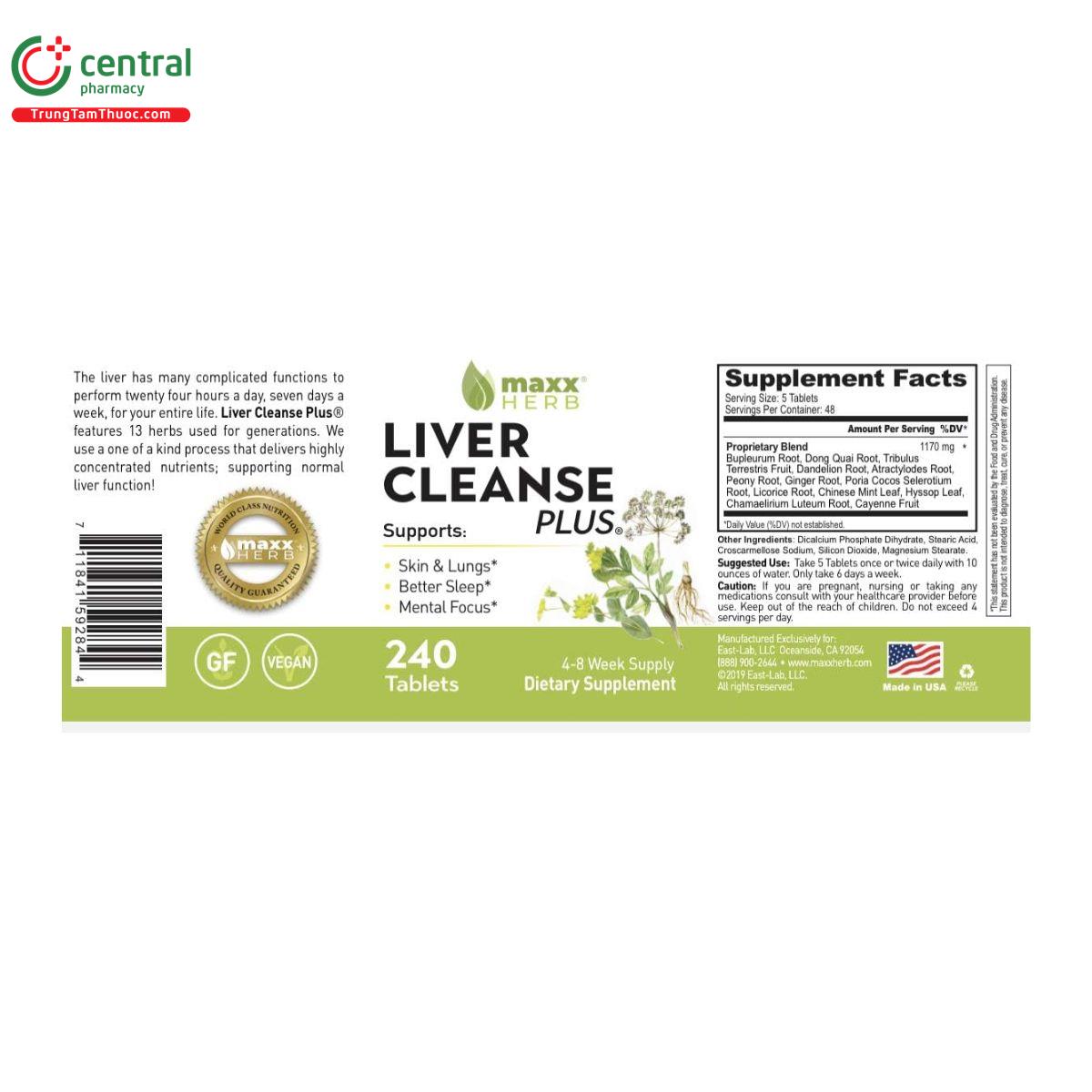 maxx herb liver cleanse plus 5 Q6200