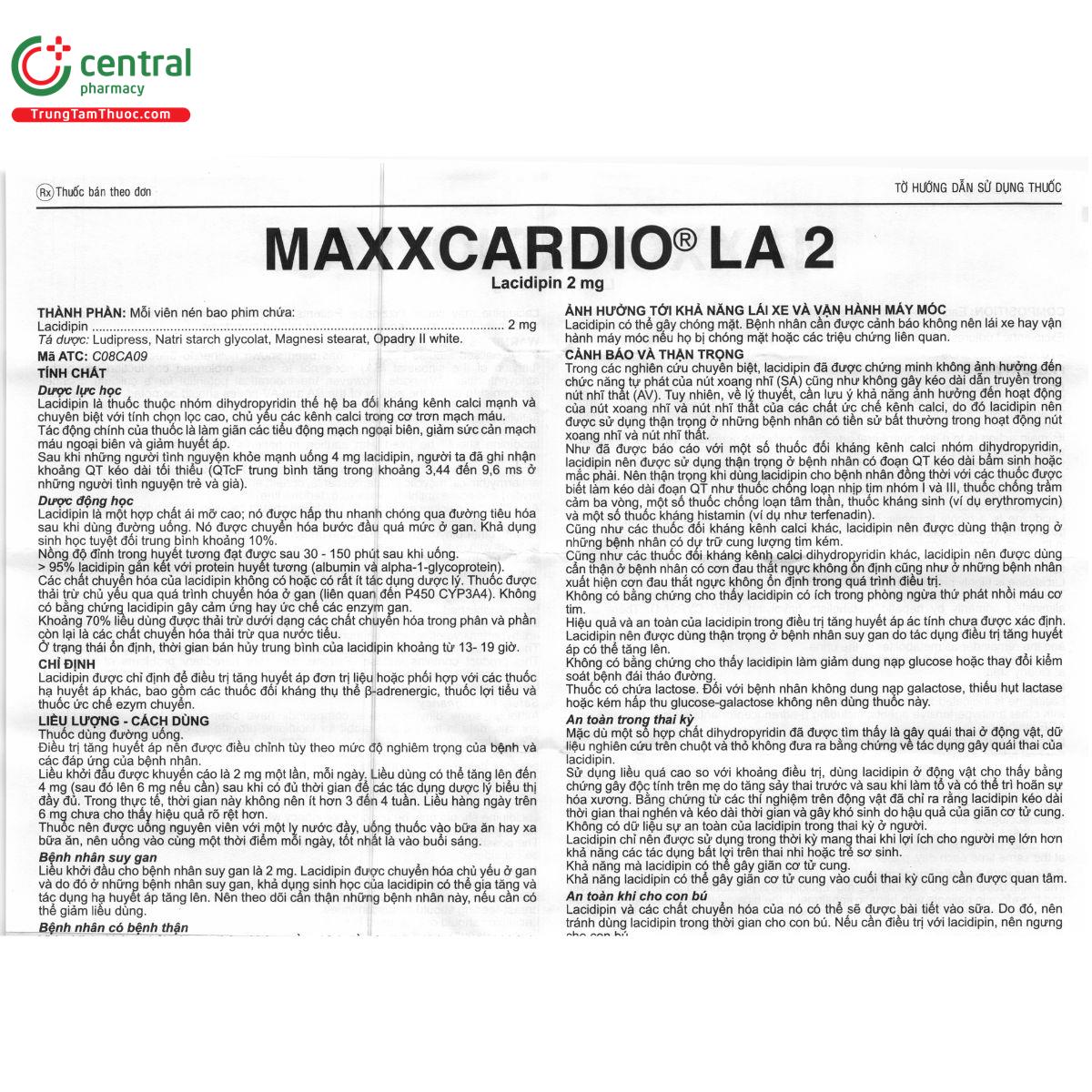 maxxcardio la 2 5 Q6530