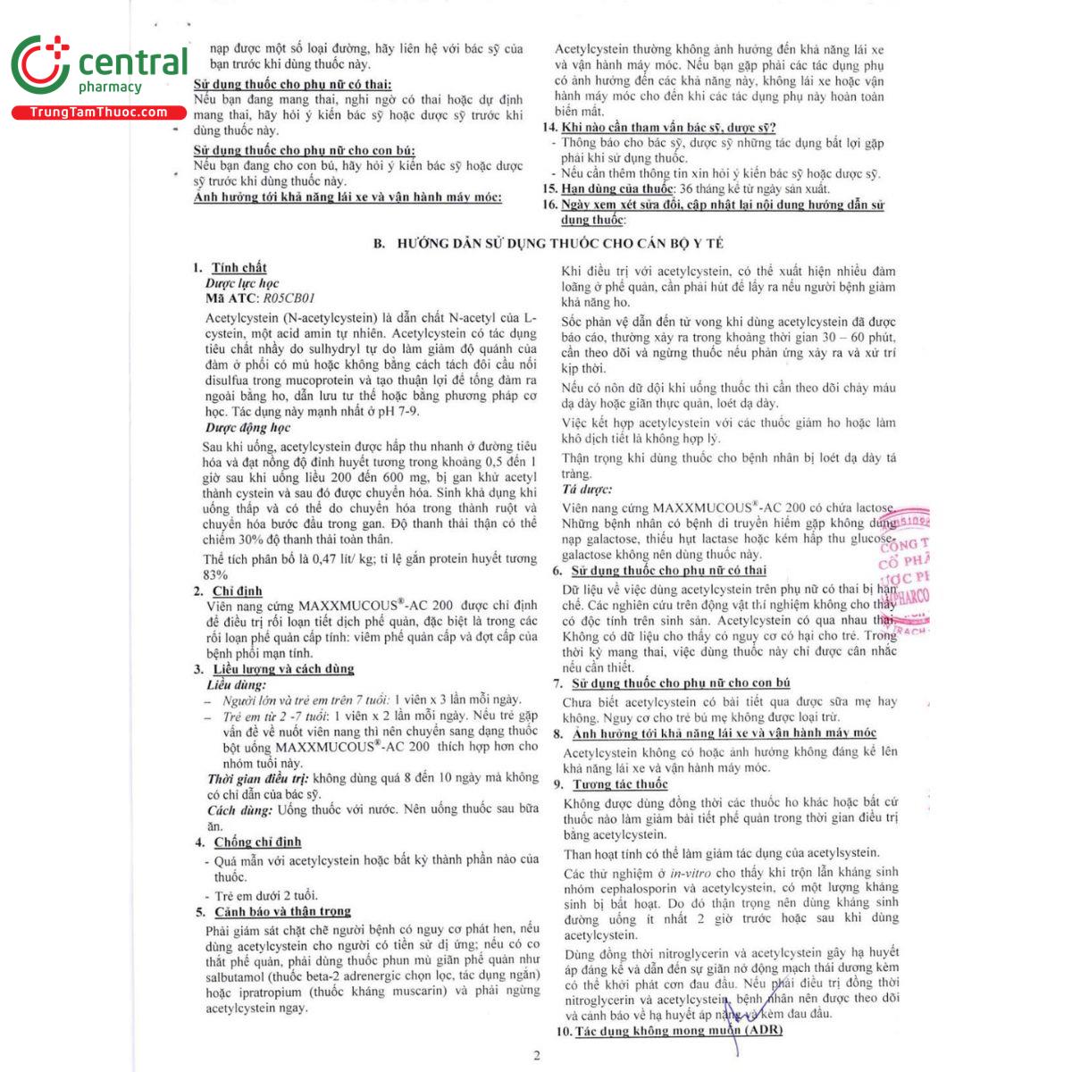 maxxmucous ac 200 6 P6813 maxxmucous ac 200 6 P6813