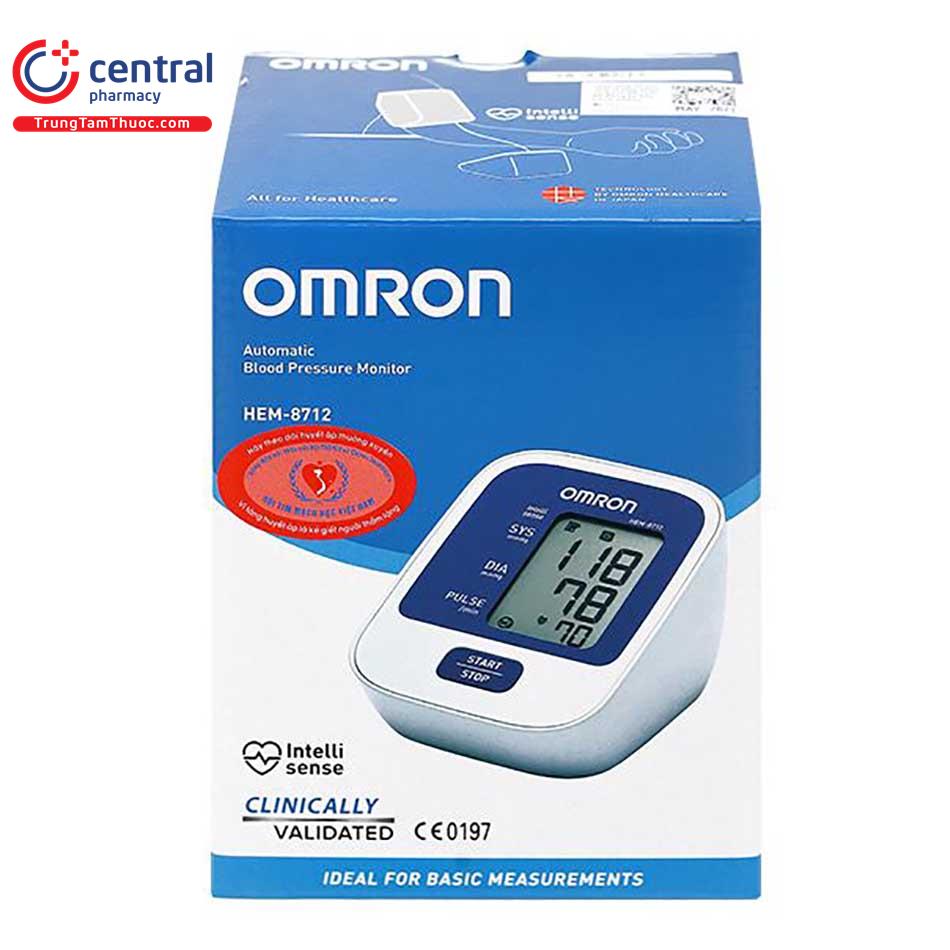 Máy đo huyết áp bắp tay Omron Hem-8712