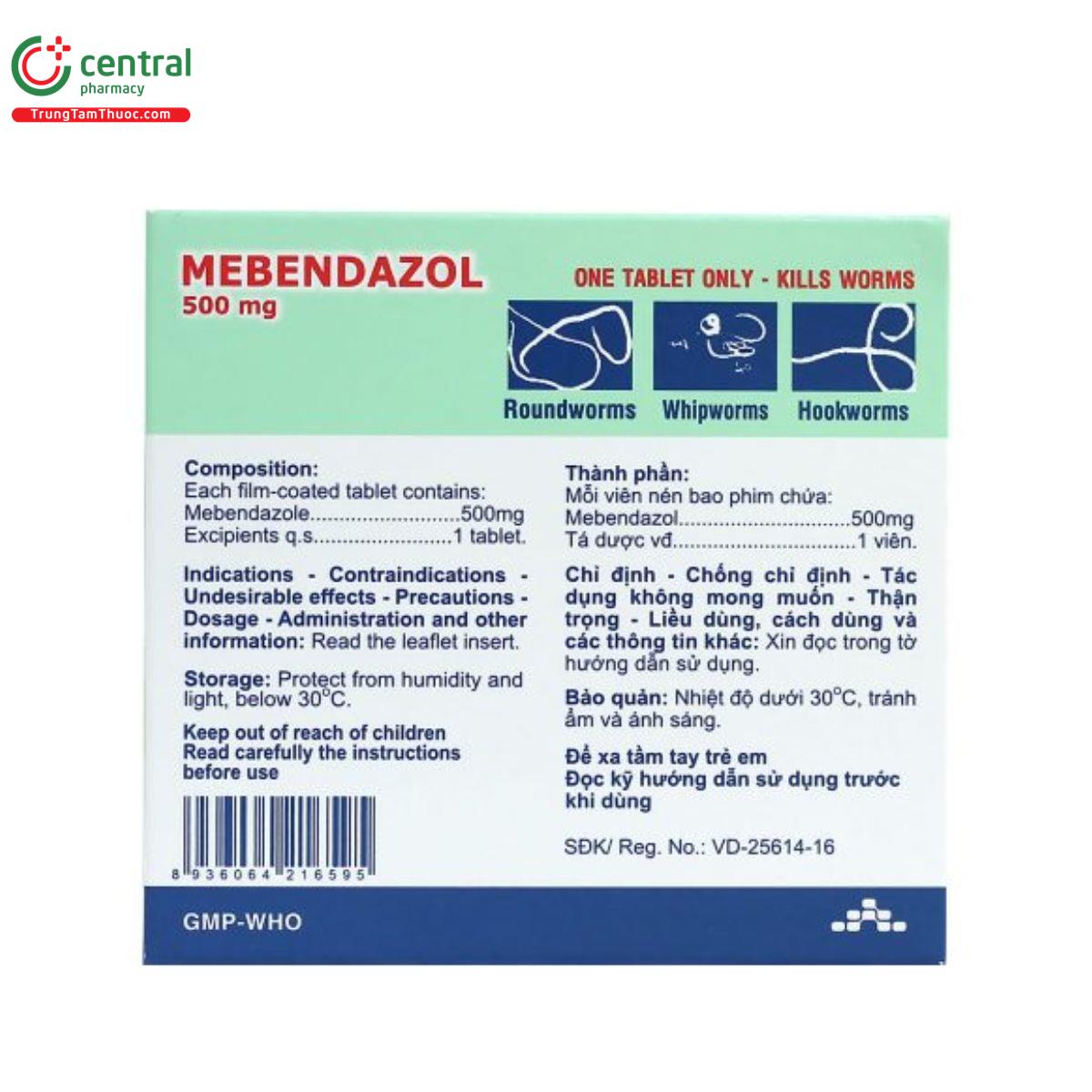 mebendazol 500mg agimexpharm 4 L4378