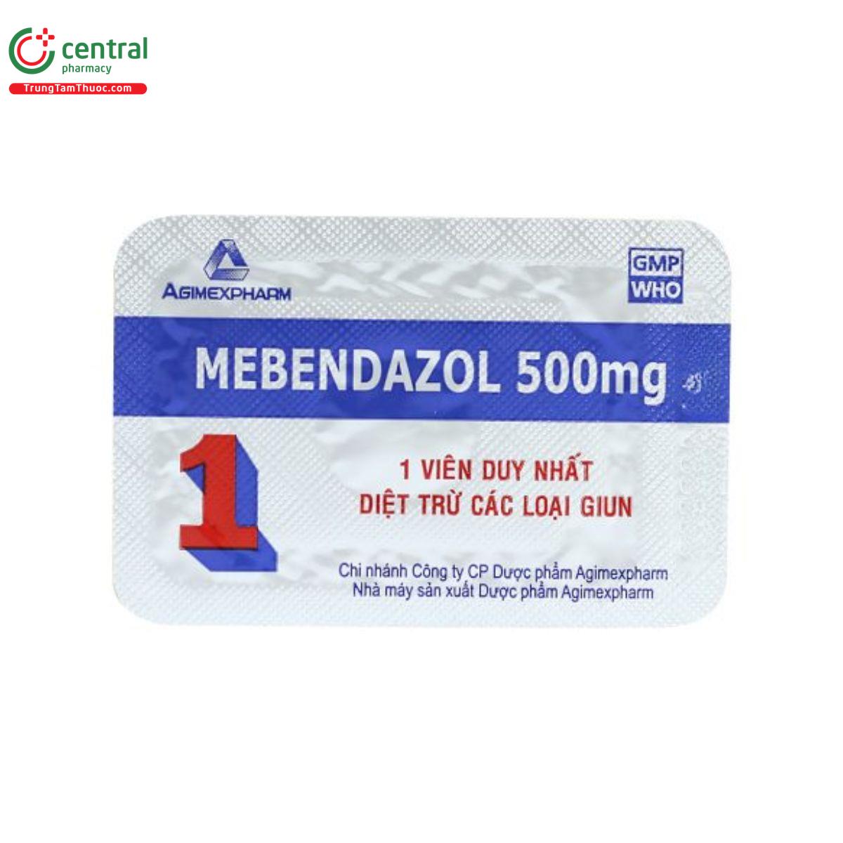 mebendazol 500mg agimexpharm 8 M5850