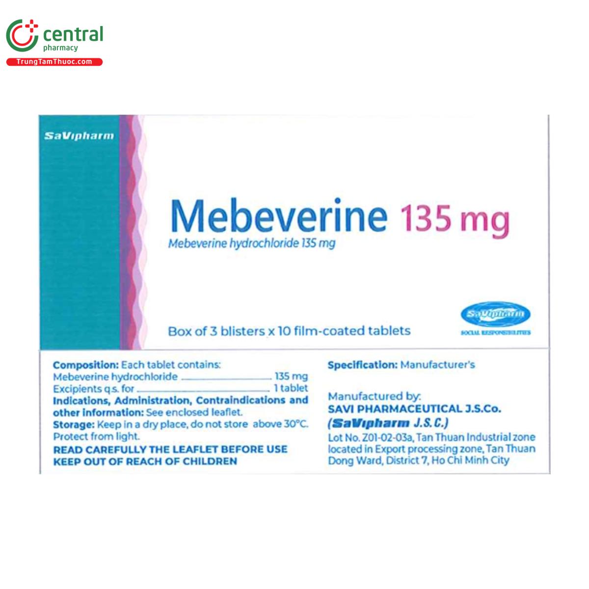 mebeverine 135 mg savi 4 P6238 mebeverine 135 mg savi 4 P6238