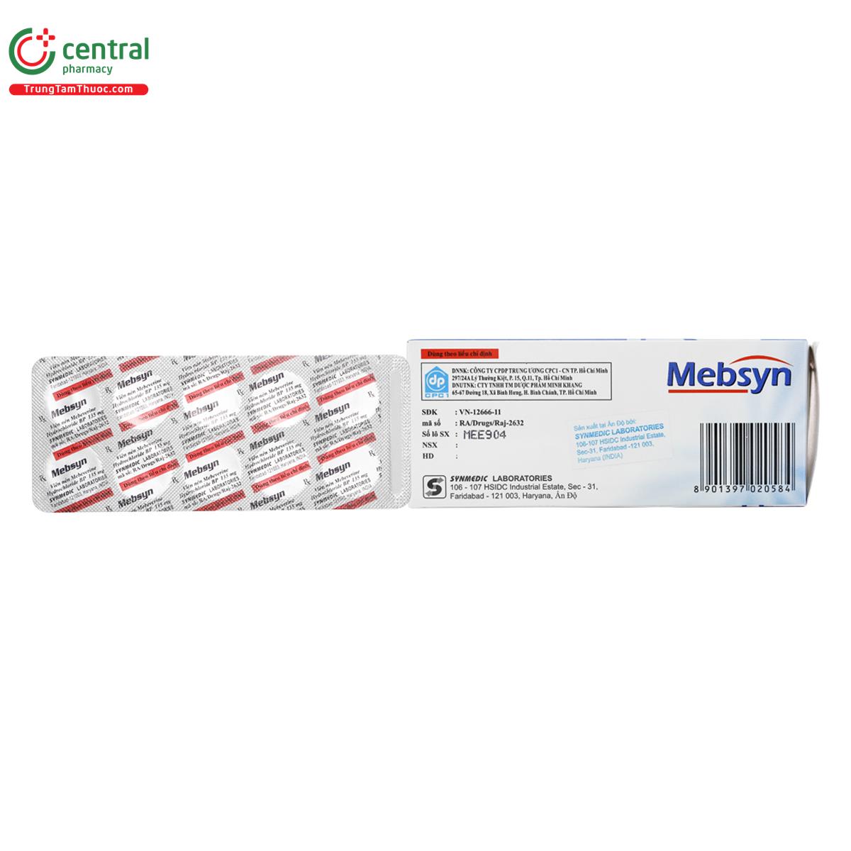 mebsyn 135mg 5 P6886