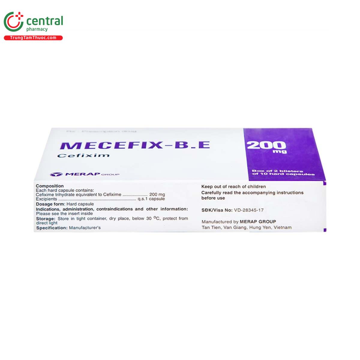 mecefix be 200 mg 7 V8741