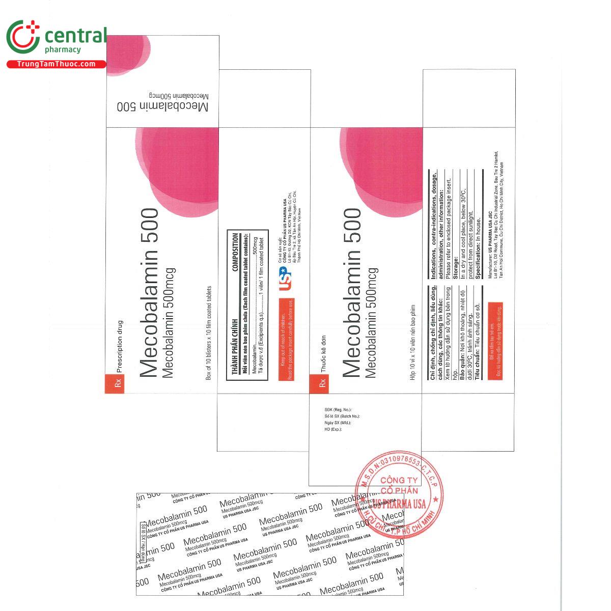 mecobalamin 500g us pharma usa 2 N5511 mecobalamin 500g us pharma usa 2 N5511