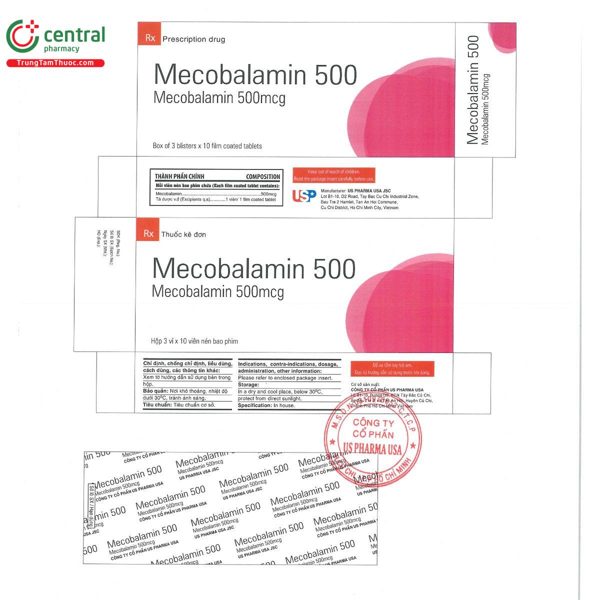 mecobalamin 500g us pharma usa G2347 mecobalamin 500g us pharma usa G2347