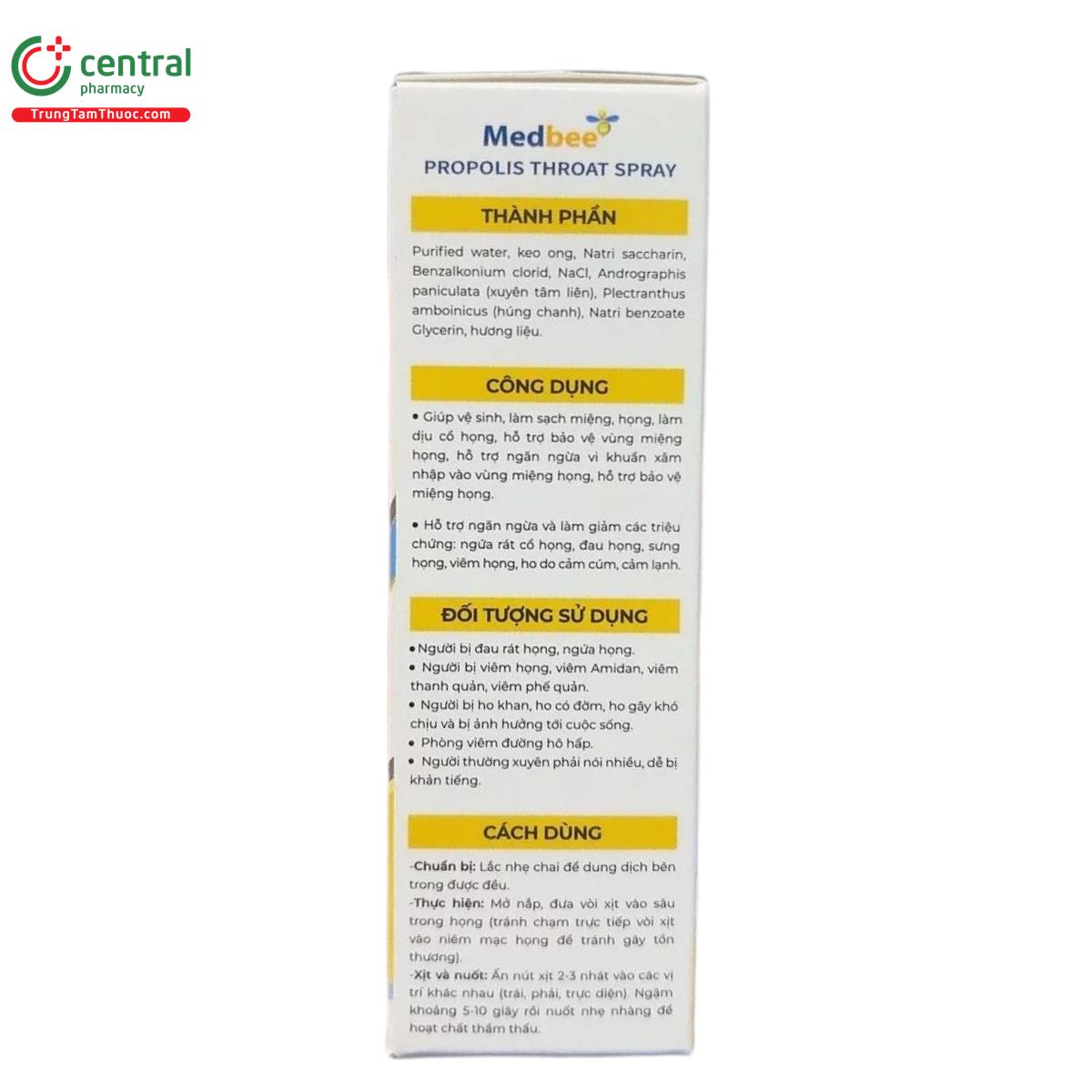 medbee propolis throat spray 3 H3822 medbee propolis throat spray 3 H3822