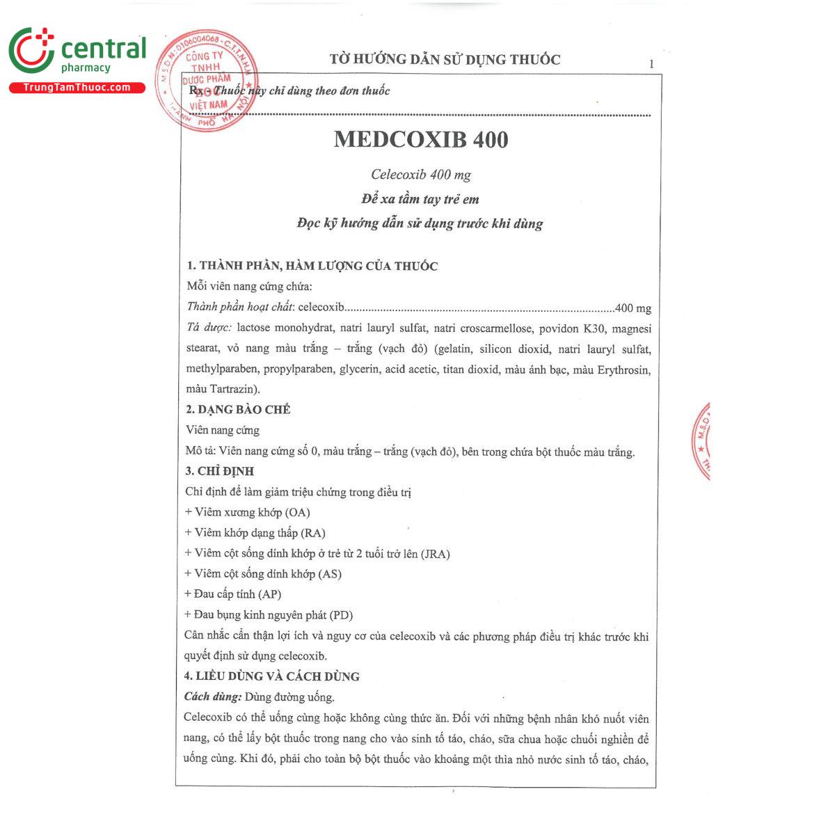 medcoxib 400 3 C1365