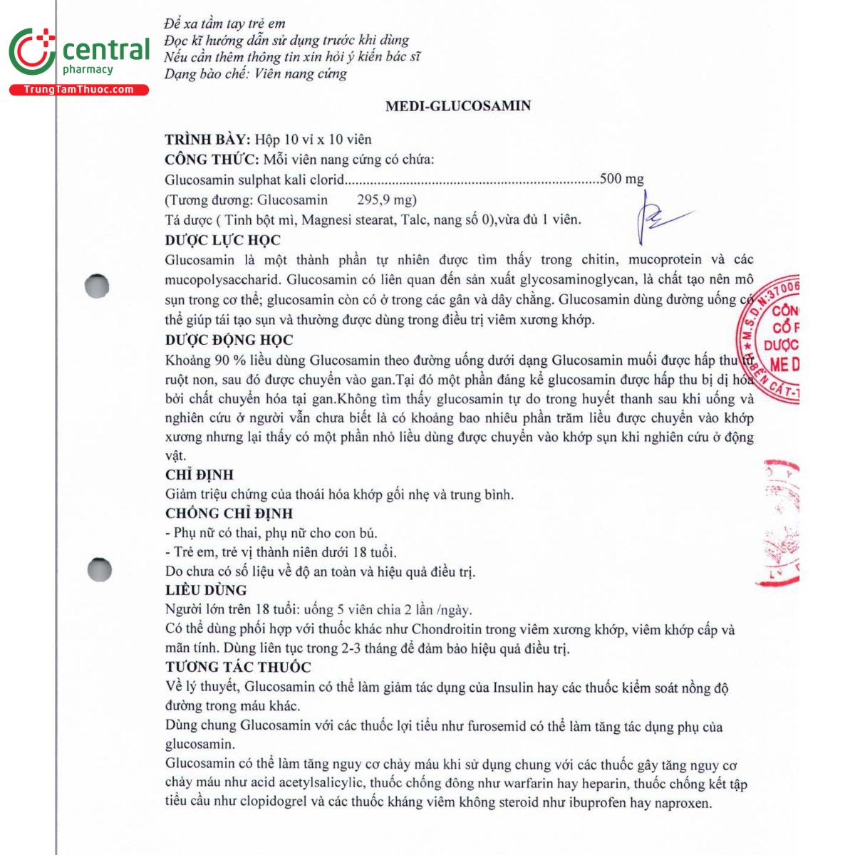 medi glucosamin 4 H2871 medi glucosamin 4 H2871