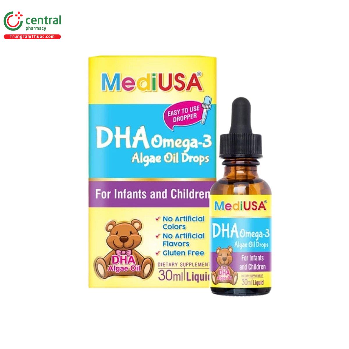 mediusa dha omega 3 algae oil drops 1 O5501