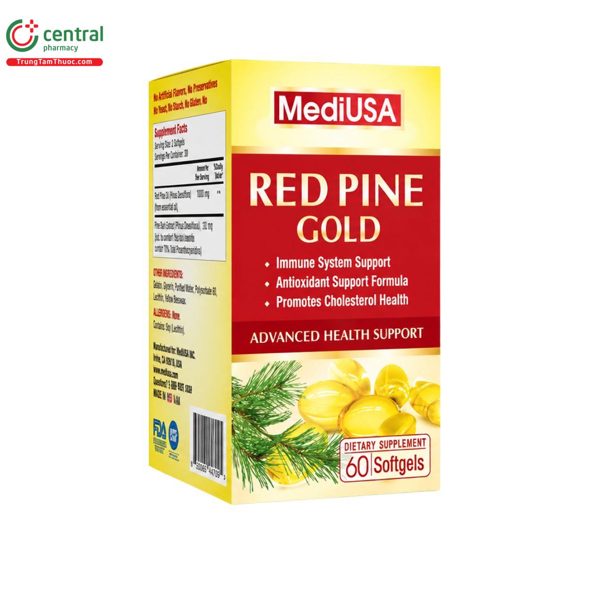mediusa red pine gold 3 U8484