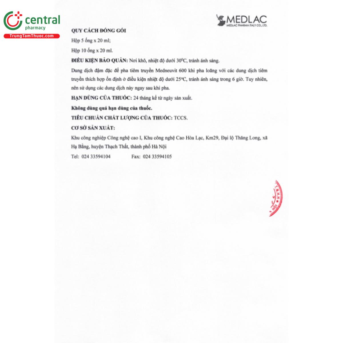 medneuvit 600 10 E1534