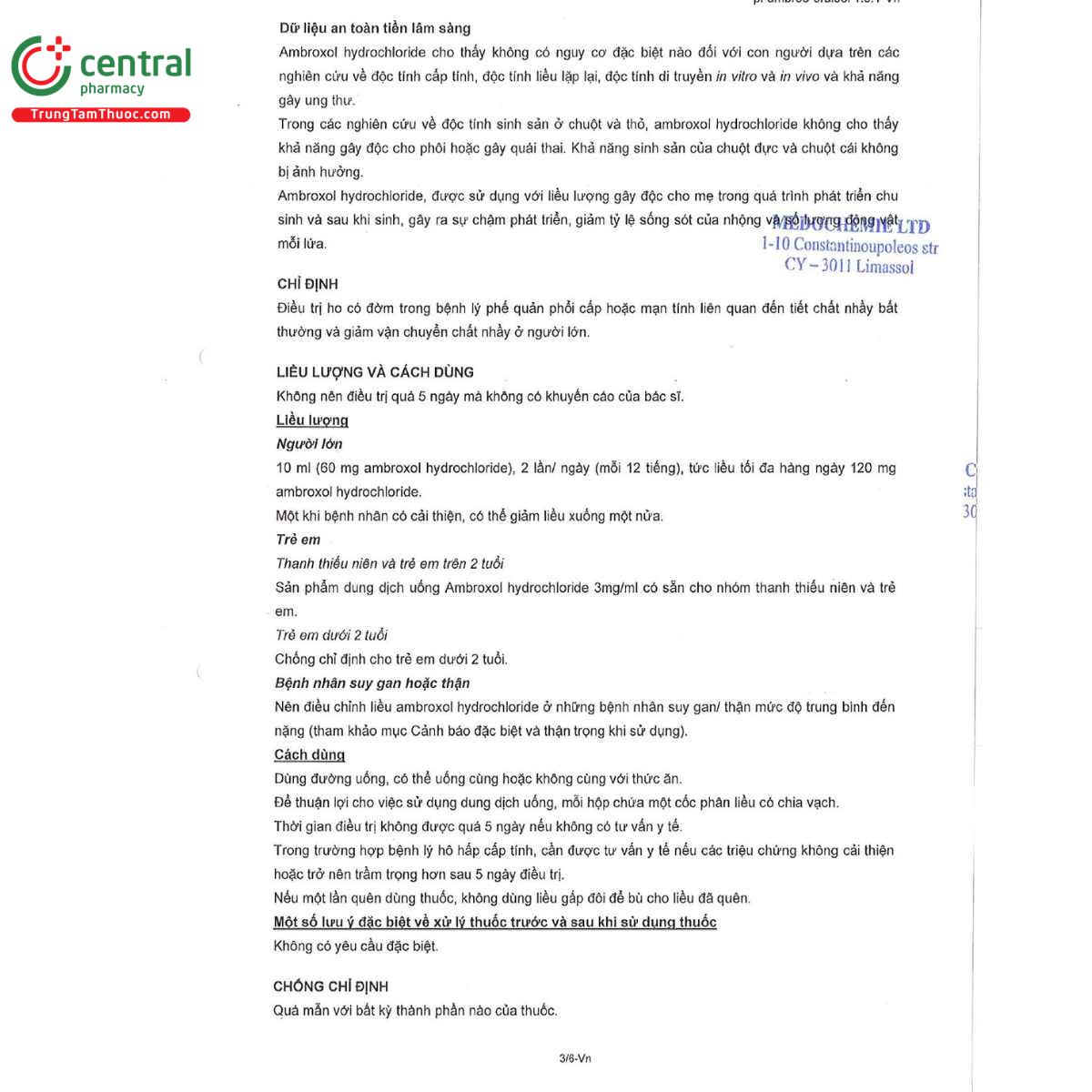 medobroxol 6mg ml 6 B0758