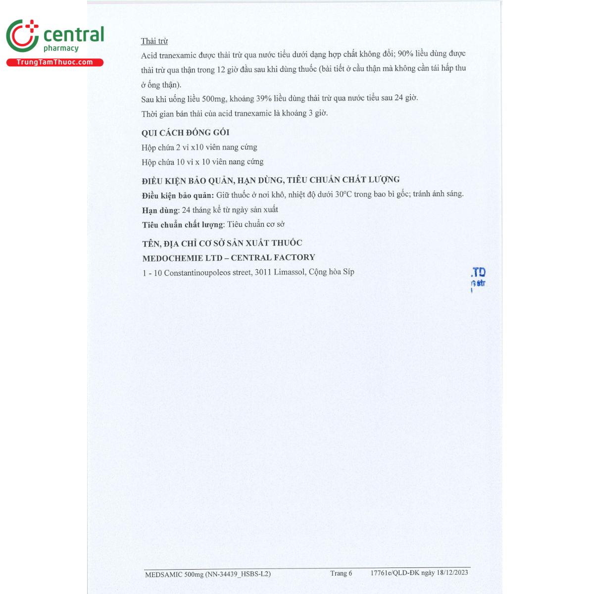 medsamic 500mg 8 D1086