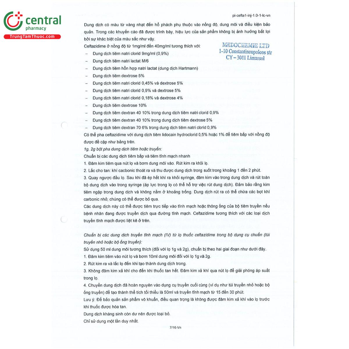 medtadime 1g 10 I3327