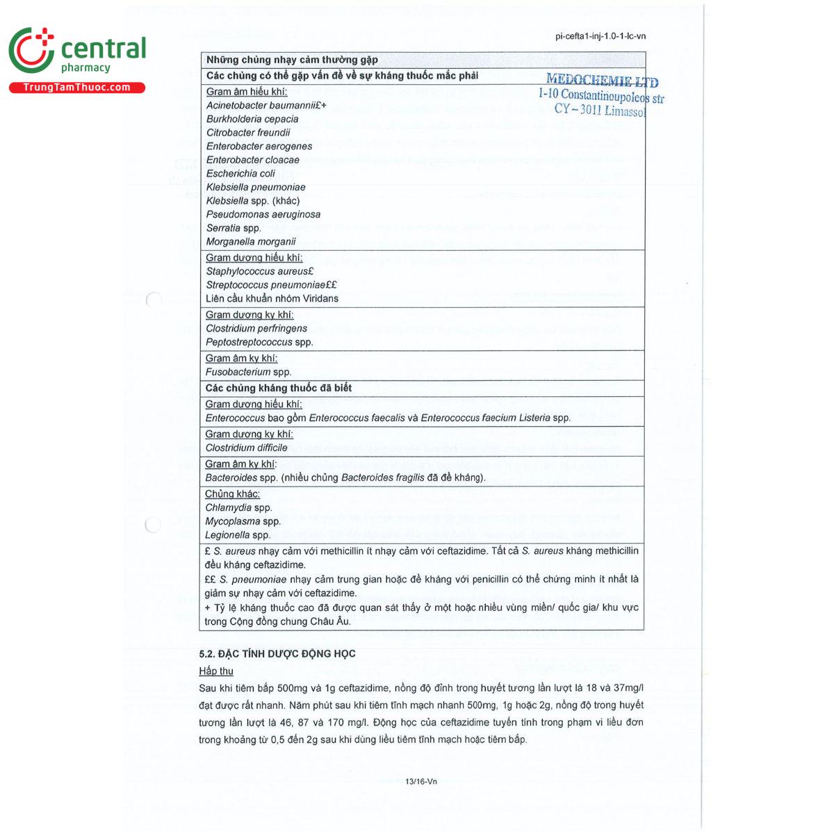 medtadime 1g 16 V8416