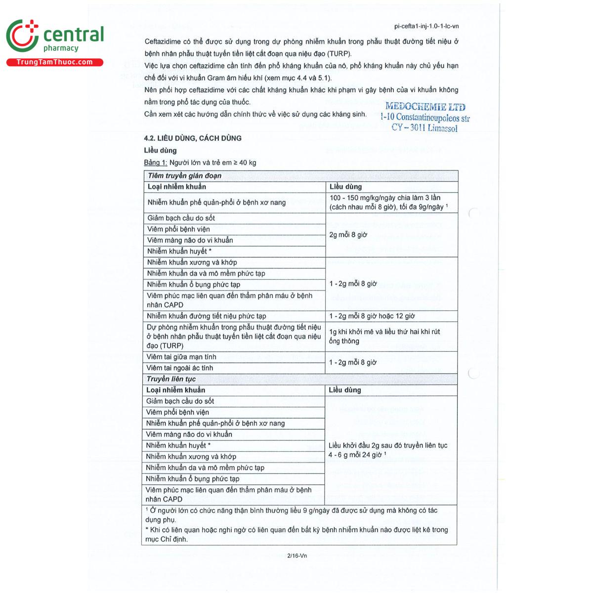medtadime 1g 5 T7612