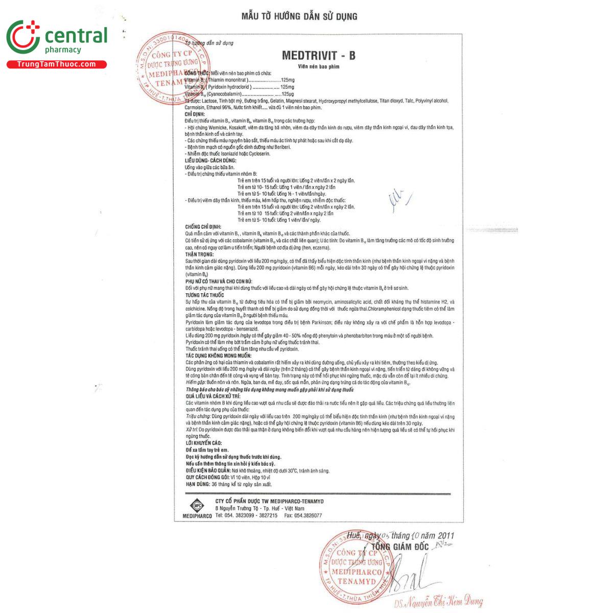 medtrivit b 11 G2767 medtrivit b 11 G2767